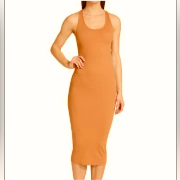 NSF Coqui Ribbed Cotton Tank Dress - Picture 1 of 9